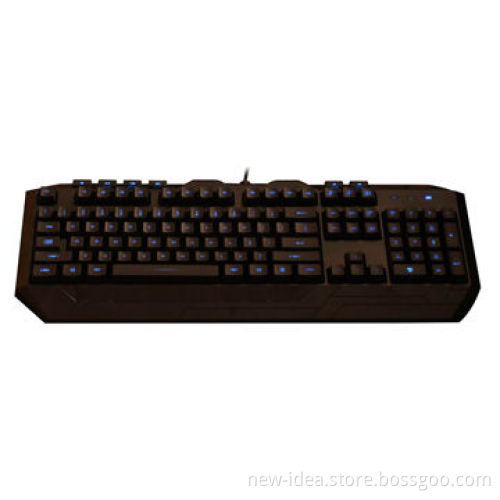USB Standard Computer Wired Keyboard with Backlight, 105 Keys + 6 Multimedia Keys